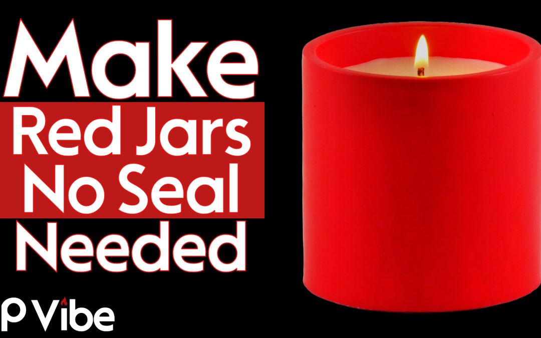 How to Make a Red Concrete Candle Jar (No Sealing Needed!)