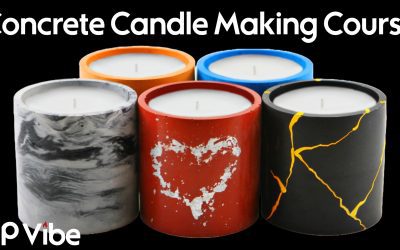 How to Make Concrete Candles | Fast & Easy to Learn Method